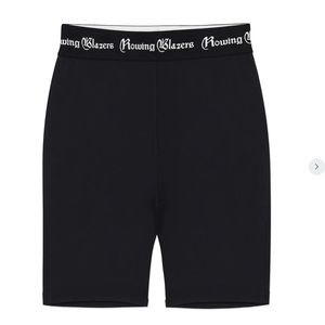 Rowing Blazers Black Logo Waist Bike Shorts